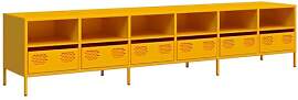 vidaXL TV-Schrank Senfgelb 202x39x43,5 cm