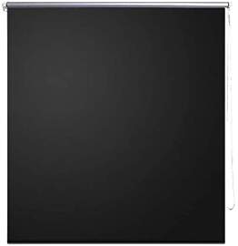 vidaXL Verdunkelungsrollo 124,4x230 cm Schwarz