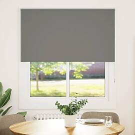 vidaXL Verdunkelungsrollo Grau 130x130cm