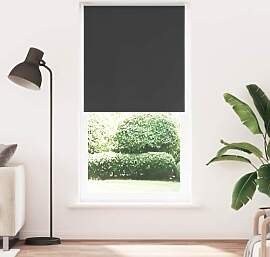 vidaXL Verdunkelungsrollo Schwarz 105x210 cm