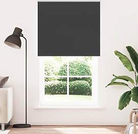 vidaXL Verdunkelungsrollo Schwarz 130x210 cm