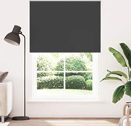 vidaXL Verdunkelungsrollo Schwarz 155x230 cm