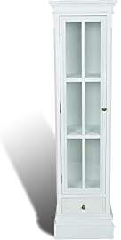 vidaXL Vitrine MDF Glas Bücherschrank Glasvitrine 