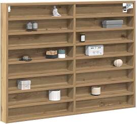 vidaXL Vitrine mit Regal Artisan-Eiche 100 x 8,5 x 