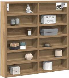 vidaXL Vitrine mit Regal Artisan-Eiche 60 x 8,5 x