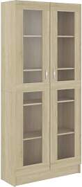 vidaXL Vitrinenschrank Bücherschrank Aktenschrank 