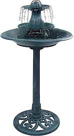 vidaXL Vogelbad mit Springbrunnen Vogeltränke