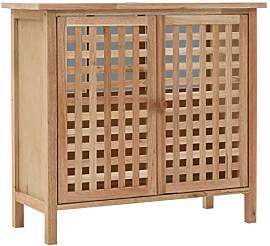 vidaXL Walnussholz Waschbeckenunterschrank