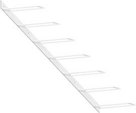 vidaXL Wand Weinregal für 7 Flaschen Wandregal