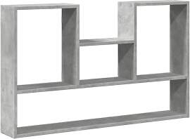 vidaXL Wandregal Betongrau 99x15x60 cm