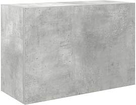 vidaXL Wandschrank für Badezimmer, Betongrau, 60