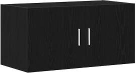 vidaXL Wandschrank Schwarz Eichen-Optik 80x39x40