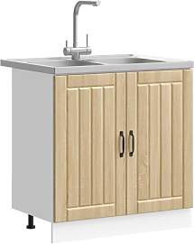 vidaXL Waschbecken-Unterschrank Lucca 2 pcs