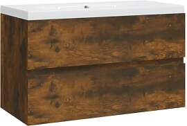 vidaXL Waschbeckenschrank mit Einbaubecken