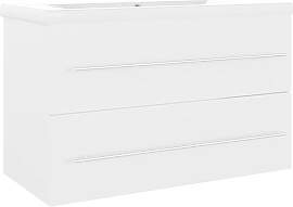 vidaXL Waschbeckenunterschrank mit Einbaubecken