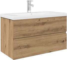 vidaXL Waschbeckenunterschrank mit Einbaubecken