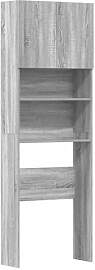 vidaXL Waschmaschinenschrank Grau Sonoma 64x24x190 