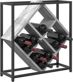 vidaXL Weinregal Graues Sonoma 51 x 18 x 52,5 cm