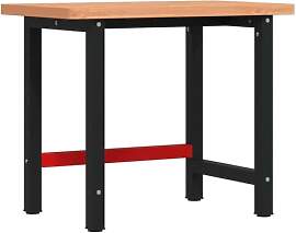 vidaXL Werkbank 100x60x83 cm Massivholz Buche