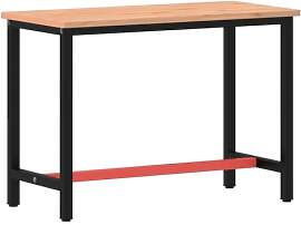 vidaXL Werkbank, Werktisch mit Metallgestell,