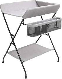 vidaXL Wickeltisch mit seitlichen Staufächern