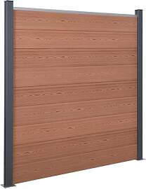 vidaXL Zaunelement Set, Rostfrei Gartenzaun Set