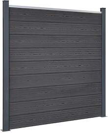 vidaXL Zaunelement Set, Rostfrei Gartenzaun Set