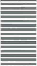 vidaXL Zebra Jalousie Dunkelgrau 130x230 cm