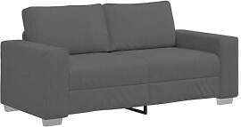 vidaXL Zweisitzer-Sofa Dunkelgrau 180x77x82 cm
