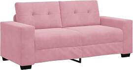 vidaXL Zweisitzer-Sofa Rosa 180x77x82 cm Samt