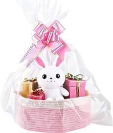 VIDSTW Präsentkorb Leer Mit Geschenktüte und