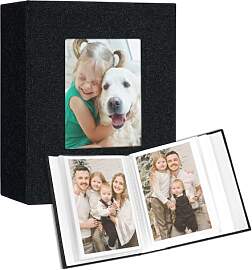 Vienrose Fotoalben Klein 10x15 Fotos 2 Pack Leinen 