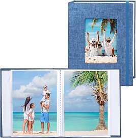 Vienrose Fotoalben Klein 10x15 Fotos 2 Pack Leinen 