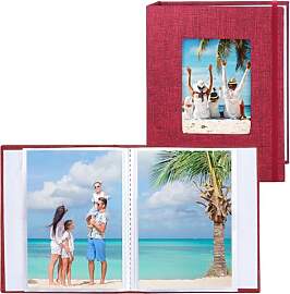 Vienrose Fotoalben Klein 10x15 Fotos 2 Pack Leinen 