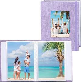 Vienrose Fotoalben Klein 10x15 Fotos 2 Pack Leinen 