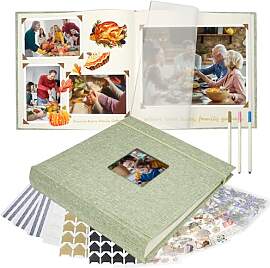 Vienrose Fotoalbum zum Einkleben 30x30 cm, Großes 