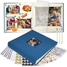 Vienrose Fotoalbum zum Einkleben 30x30 cm, Großes 