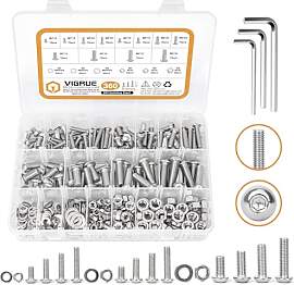 VIGRUE 360 Stück 304 Edelstahl Schrauben Set M5