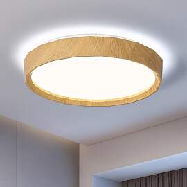 Vikaey Moderne LED Deckenlampe, Rund 40 cm