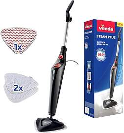 Vileda Steam Plus Dampfreiniger mit PowerPad und 2 