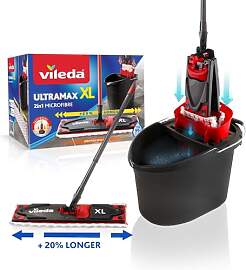 Vileda Ultramax XL 2in1 Bodenwischer Komplett Set, 