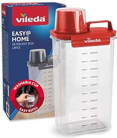 Vileda Waschmittelbox 2300ml rot - Praktische