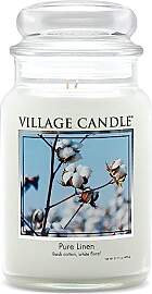 Village Candle Reines Leinen große Duftkerze im