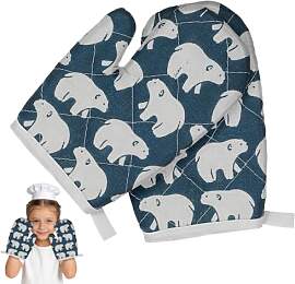 VILLCASE 1 Paar Kinder Ofenhandschuhe