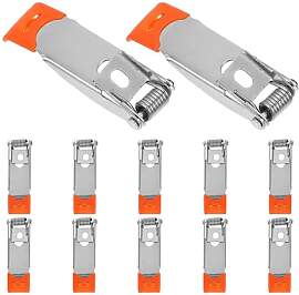 VILLCASE 12 Stück Downlight Federclips 2.24X0.71