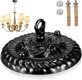 VILLCASE Retro Deckenbaldachin Schwarz Metall mit