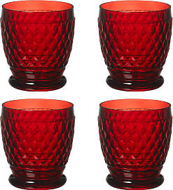 Villeroy & Boch 4er Set Boston Coloured red