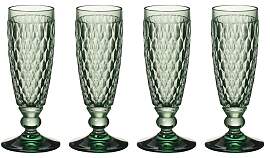 Villeroy & Boch Boston 4er Set Sektglas green