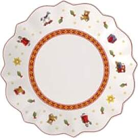 Villeroy & Boch Brotteller, Weiß/Bunt, Rund