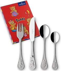 Villeroy und Boch Teddy Kinderbesteck 4-teilig,